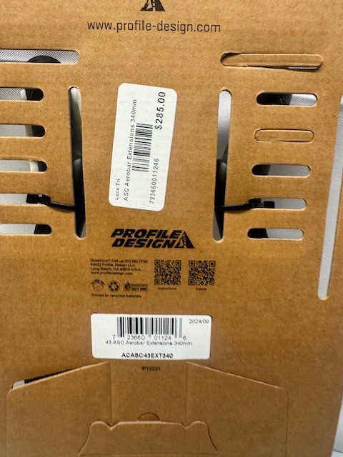 Profile Design 43 ASC Carbon Extensions-400 mm*New