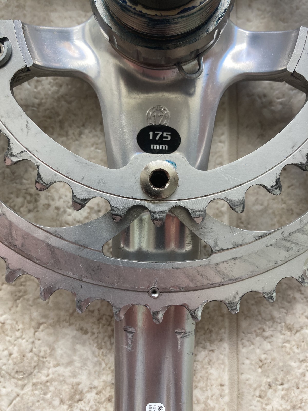 Campagnolo Centaur Crankset 10 Speed Ultra Torque, 50/34, 175mm w/ Italian BB