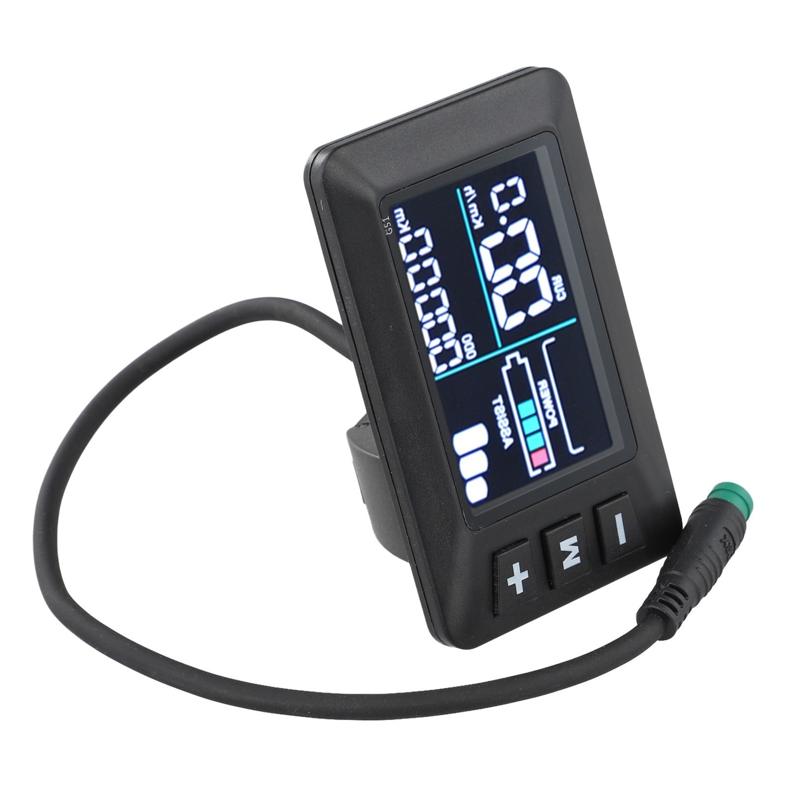 E Bike LCD Display DC 24V 36V 48V with Waterproof Cable and Clear Metrics New