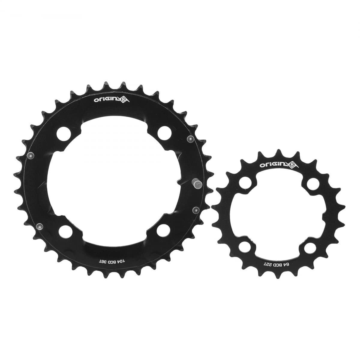 Origin8 Thruster 64/104mm BCD Chainring Set, 22/36T, AL2014