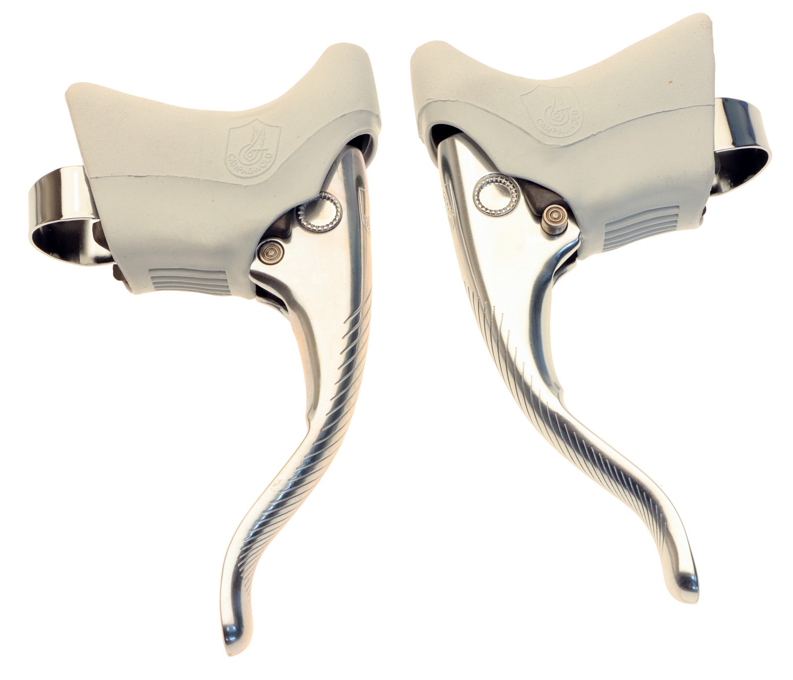 Campagnolo Record Chorus Brake Levers Pair Grey Hoods Aero 80’s 90’s NOS NEW OEM