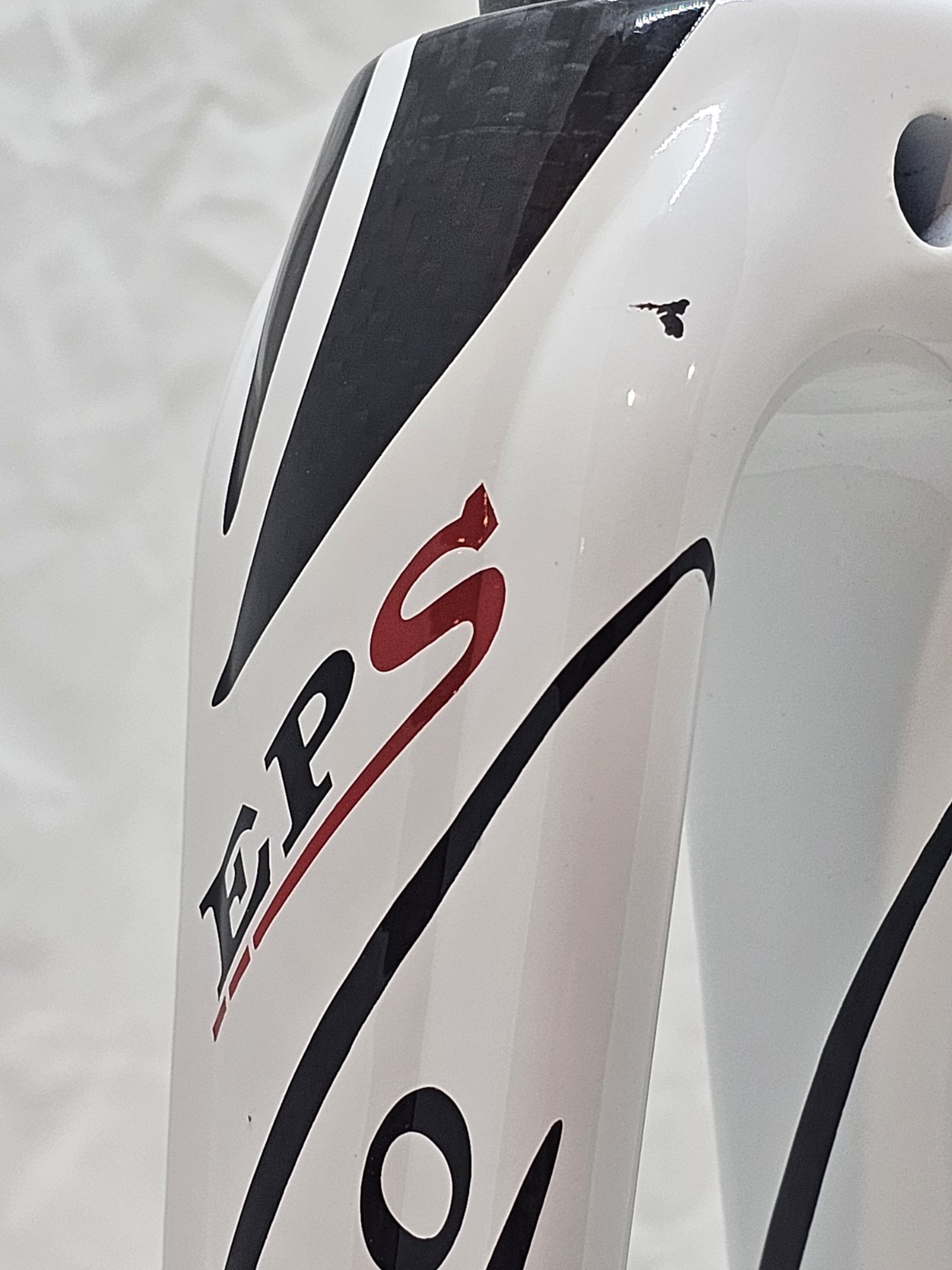 Colnago EPS Carbon Fork Tapered 1-1/8 to 1-1/4 700c White Italy 375g 330mm