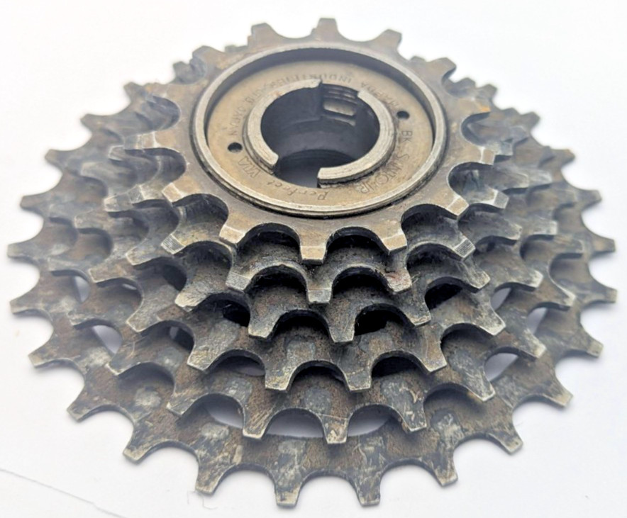 SUNTOUR PERFECT JAPAN 6 speed freewheel 14 TOOTH 28 TOOTH RATIO BK