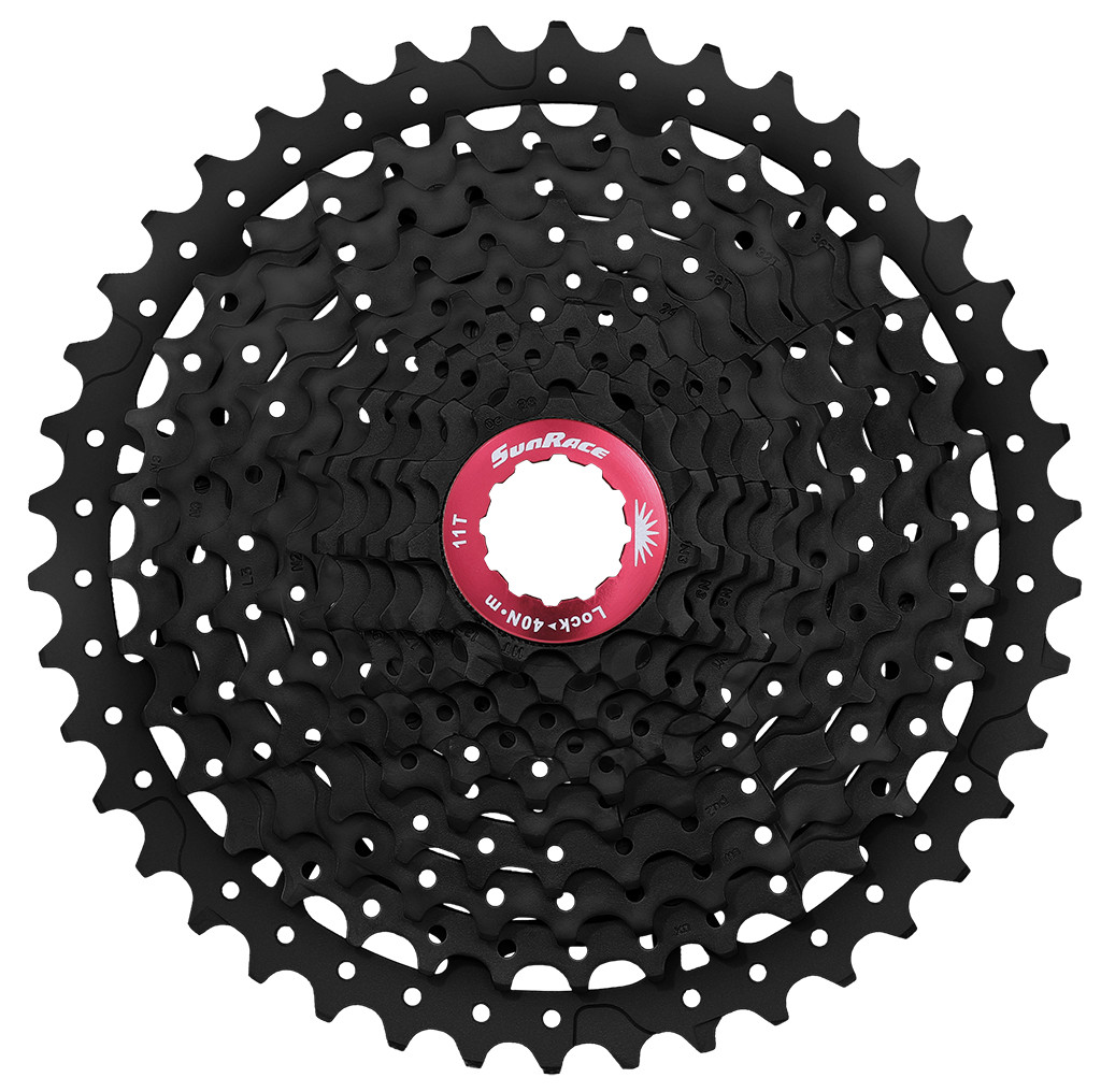 SunRace CSRX8 EAY 11-Speed Cassette 11-42T | Shimano/SRAM HG/HGR | Black Chrome