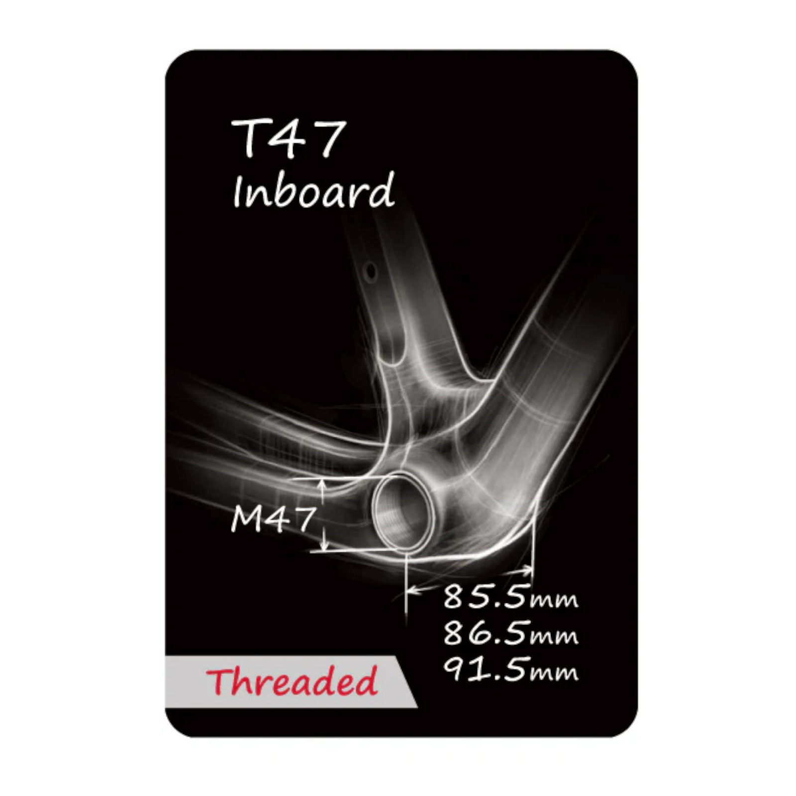 Token T47R29 Premium Outboard 30mm Bottom Bracket for T47 Frames and SRAM DUB