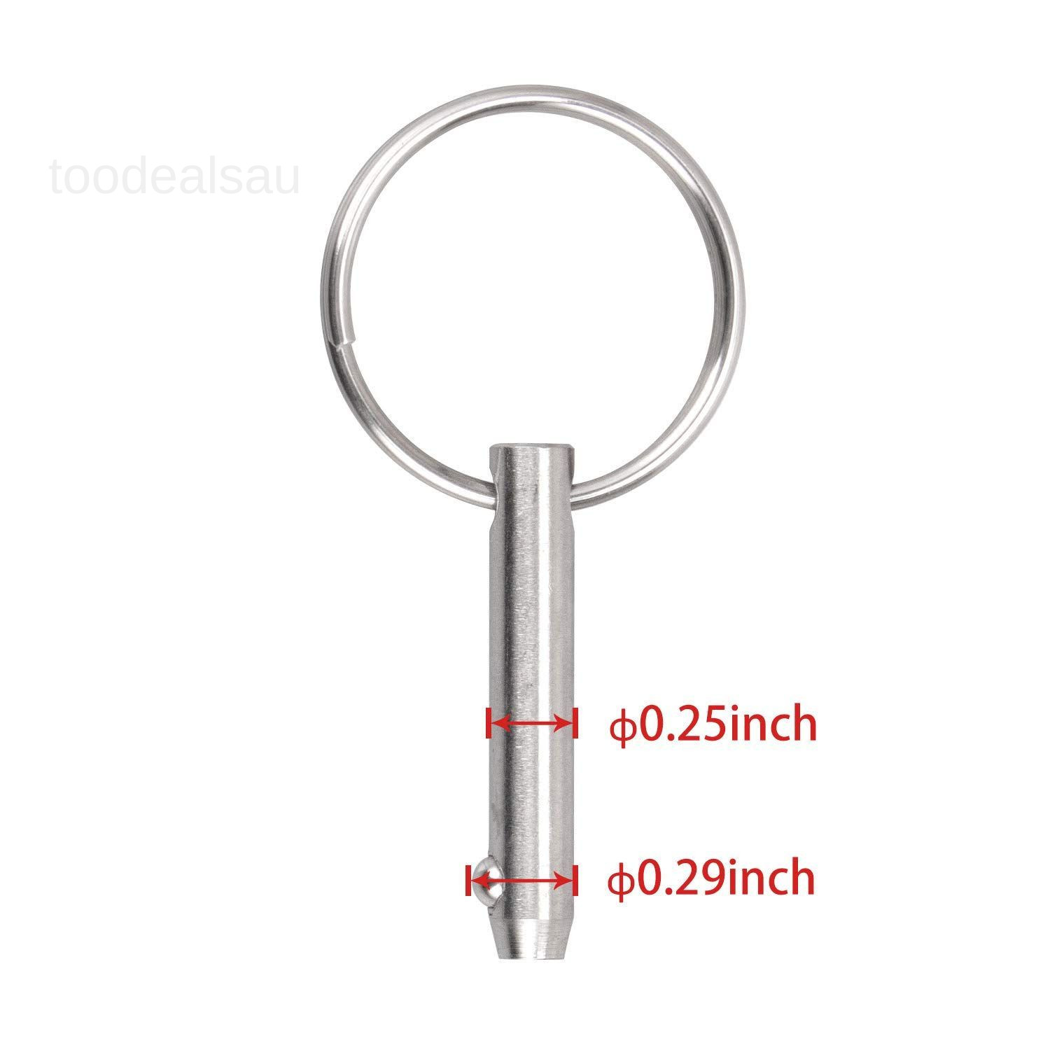 Quick Release Pin Bimini Top Diameter 0.25 4 Pieces