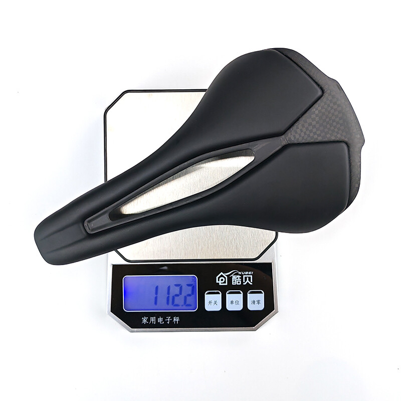 Carbon Fiber Saddle Leather Mountian Road Bike Seat 7×9 Oval Rail 250*140mm 115g