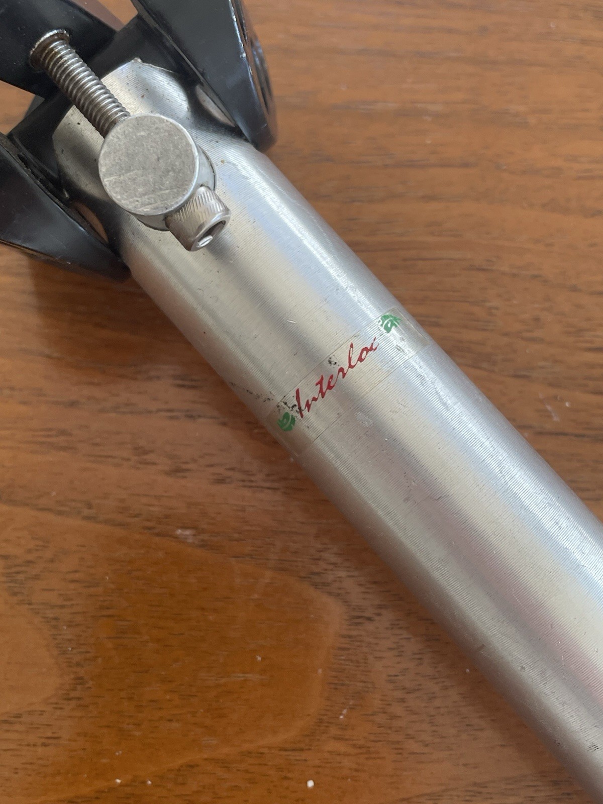 Vintage 27.4 360mm IRD Interloc Racing Designs Seatpost – Silver & Black