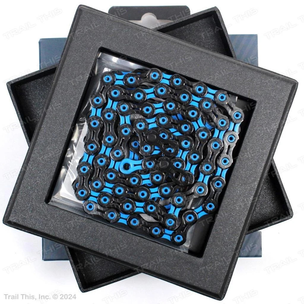 KMC DLC 11 Blue & Black 11 Speed Chain fits Campagnolo SRAM Shimano