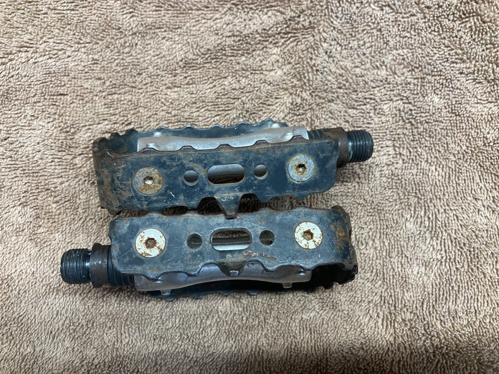 Shimano Deore Pedals Left and Right Vintage