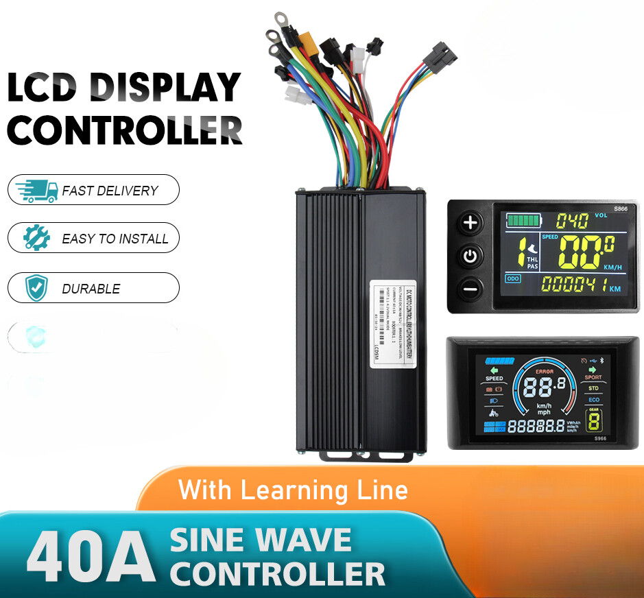 Ebike 36V/48V 40A Three-Mode with Learning Function Controller and LCD Display