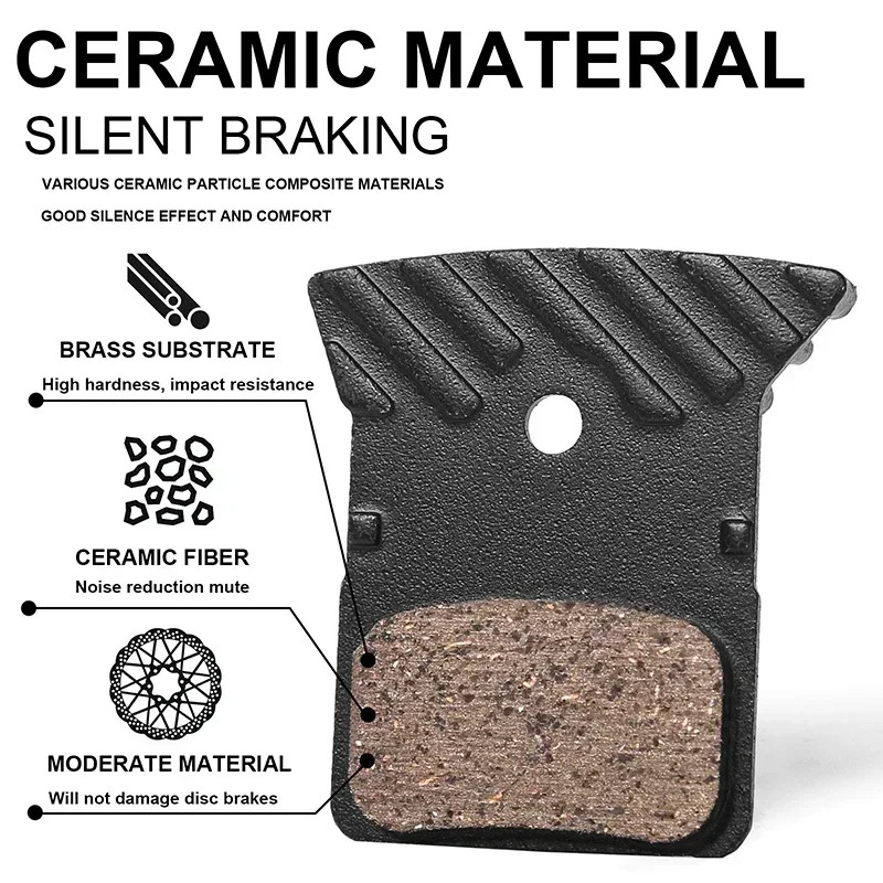 Ceramic Bike Disc Brake Pads for Shimano L05A K04S K05S MTB Road Bicycle
