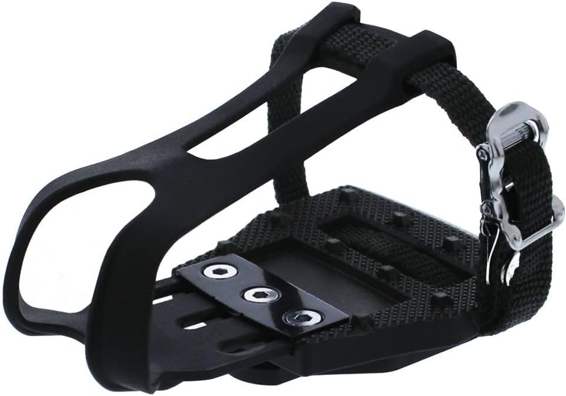 BV Bike Pedals Shimano Spd/Look Delta Compatible 9/16» with Toe Clips – Peloton