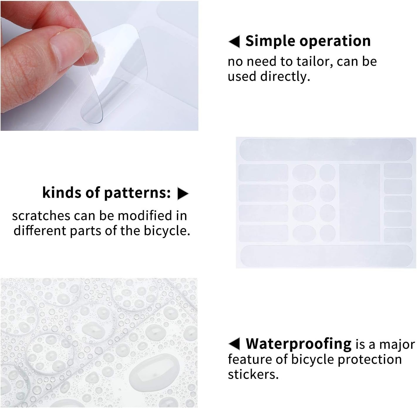 3 Pieces Protector Decal Chainstay Frame Guard Adhesive Protectors Film Cover…