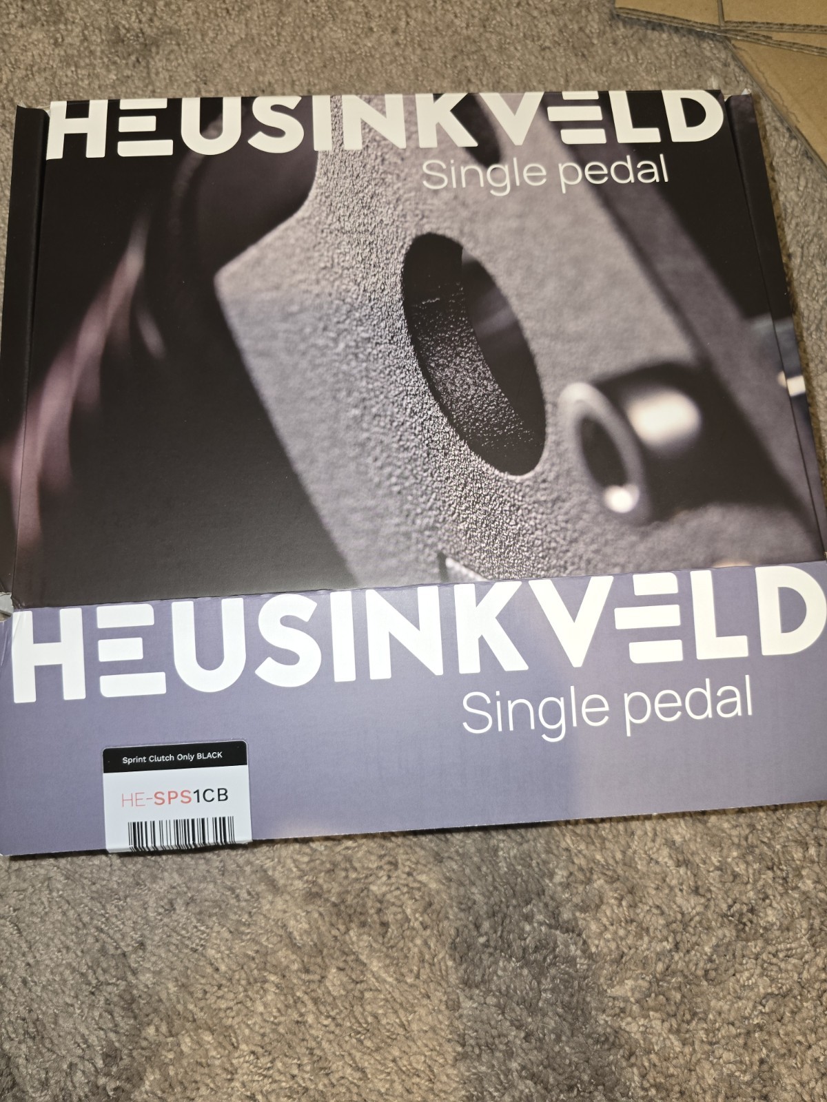 Heusinkveld Sprint Clutch Only Flat/Platform Pedal Black HE-SPS1CB