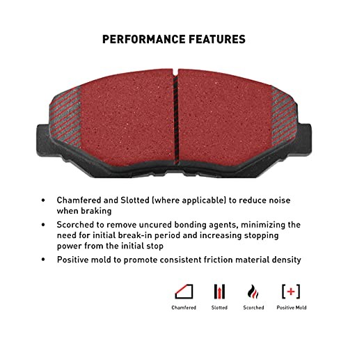 Rear Ceramic Brake Pads for 2013-2014 Dodge Attitude; 2012-2022 Hyundai