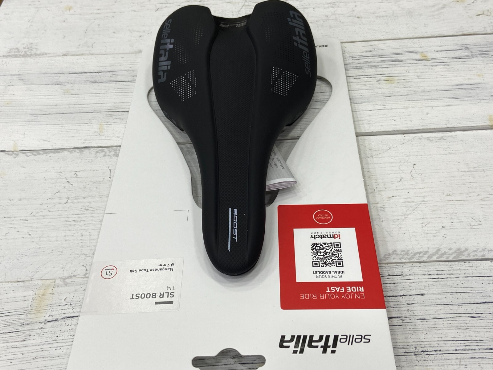 Selle Italia SLR Boost TM S1 130x248mm Manganese Rail Road Saddle (Black)
