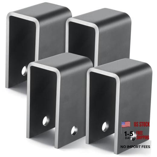 Pcs Thicken Trailer Leaf Spring Hanger Front/Center/Rear 4-5/8″ 4 2 Holes