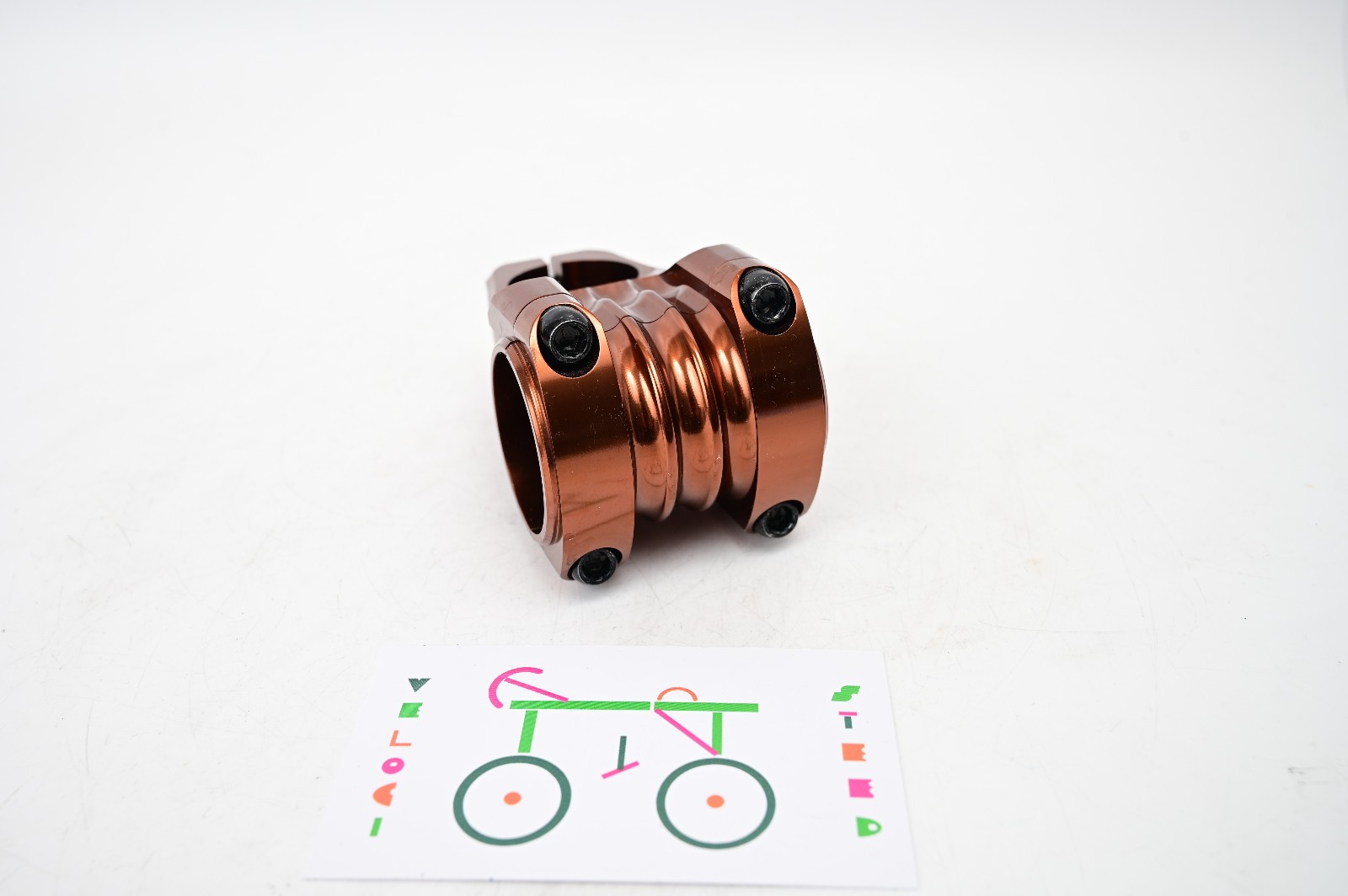 Deity Copperhead 35 Bike Stem, Bronze, 35mm Clamp x 50mm Length MTB 1 1/8″