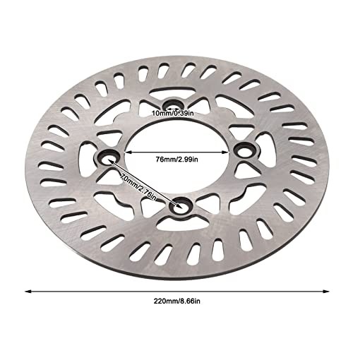 220mm/8.66in Disc Brake Rotor High Performance Steel Alloy ATV Brake Disc Fit