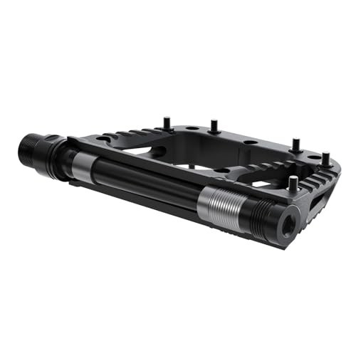 Composite Flat Bike Pedals 115x105mm Nylon Platform 10 Pins Per Side MTB
