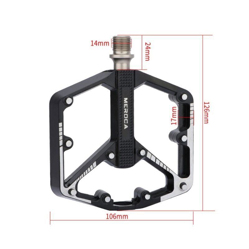 Bicycle Pedals Sealed DU Bearing Nonslip Pedal Mountain Road Bike Cycling