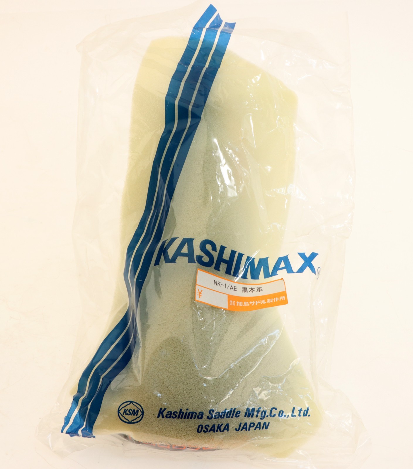 Kashimax x Nagasawa NK-1/AE Leather Padded Saddle LIMITED EDITION Black NEW NOS