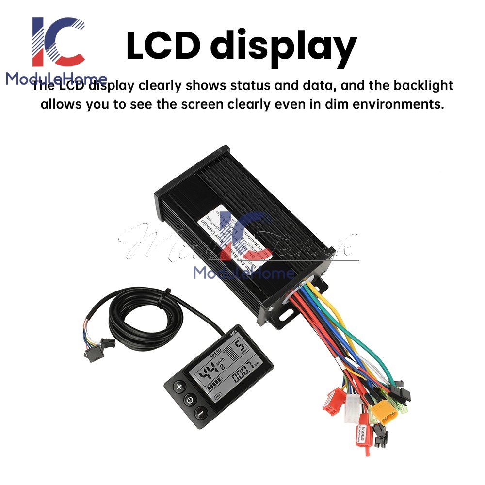 36V48V64V 30A Sine Wave Brushless Motor Controller 750-1500W Driver S866 LCD
