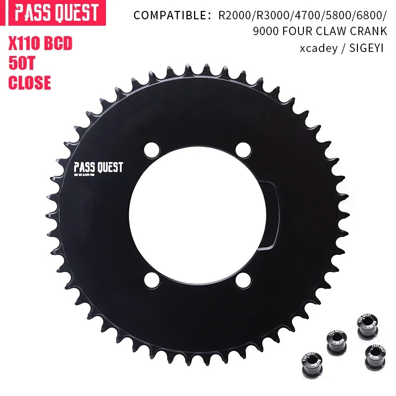 1X110 BCD Road Bike Single Chainring 4-bolt for AERO Axs Chain for SHIMANO 4700