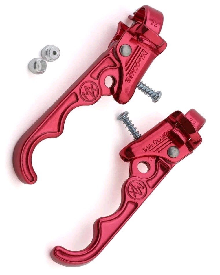 Dia-Compe Tech 2/MX 120 2 Finger Brake Levers (Red)