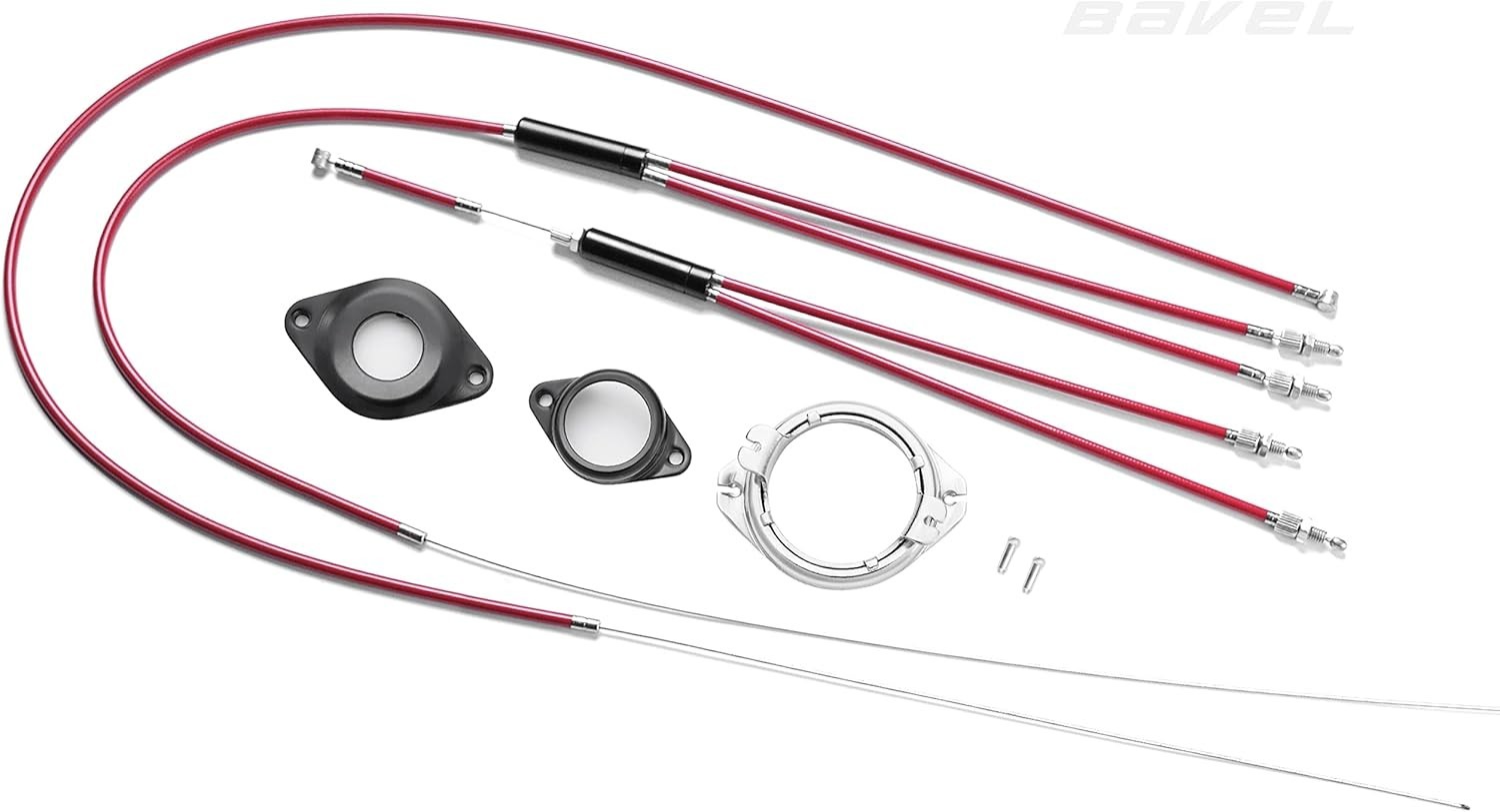 BMX Bike Gyro Brake Cable Set Aluminum Polyvinyl Chloride Red Modern 80cm