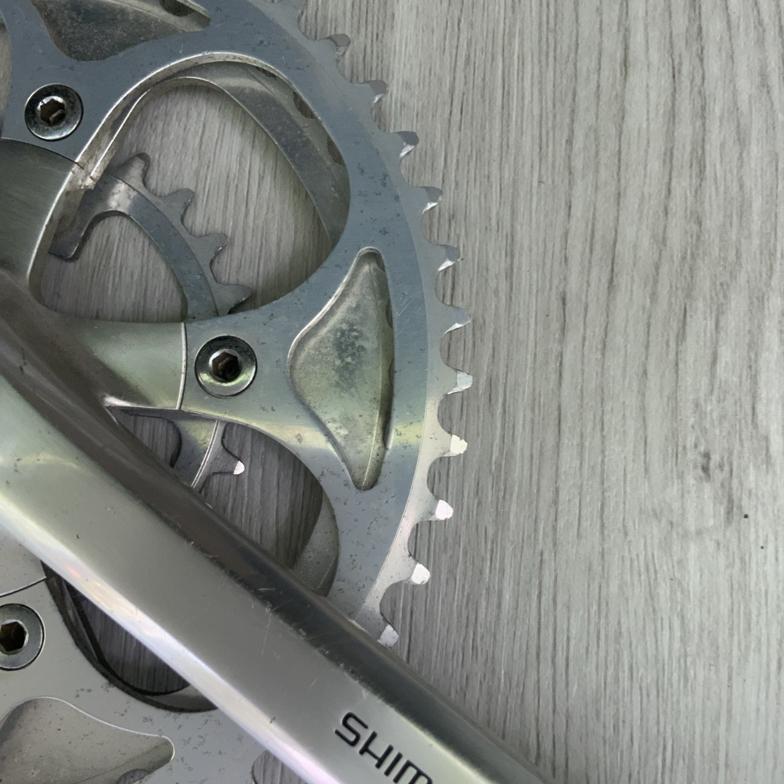 SHIMANO ULTEGRA CRANKSET DOUBLE 6500 53-39 TOOTH 172.5 MM ARMS