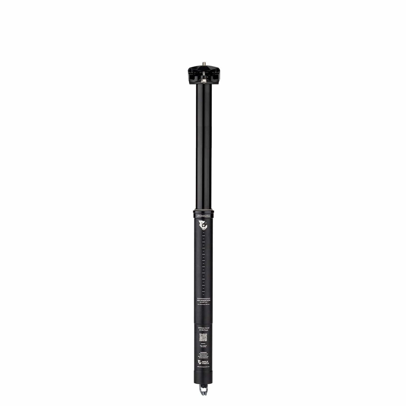 Wolf Tooth Resolve Dropper Seatpost – 30.9, 242mm Travel, Black, Rev 2