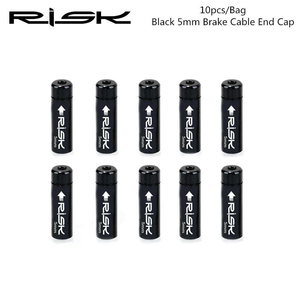 10PCS Alloy Bike Cable End Caps 5mm Brake 4mm Shift Dust Covers