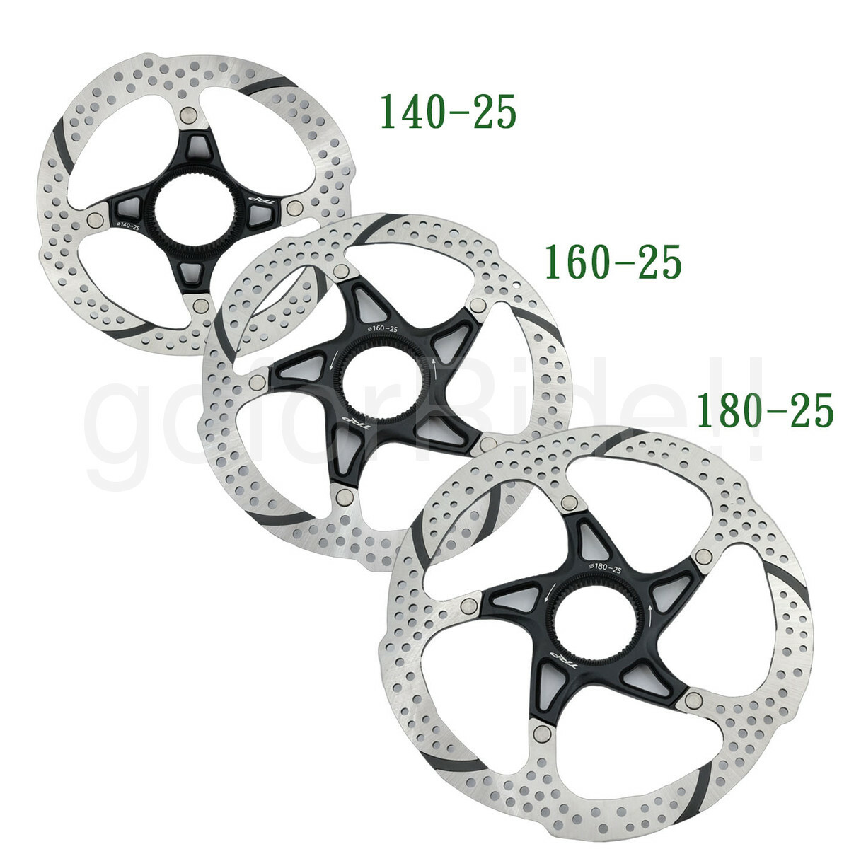 TRP TRP-25 140mm/160mm/180 Centerlock Bike Disc Brake Rotor Heat Dispersion
