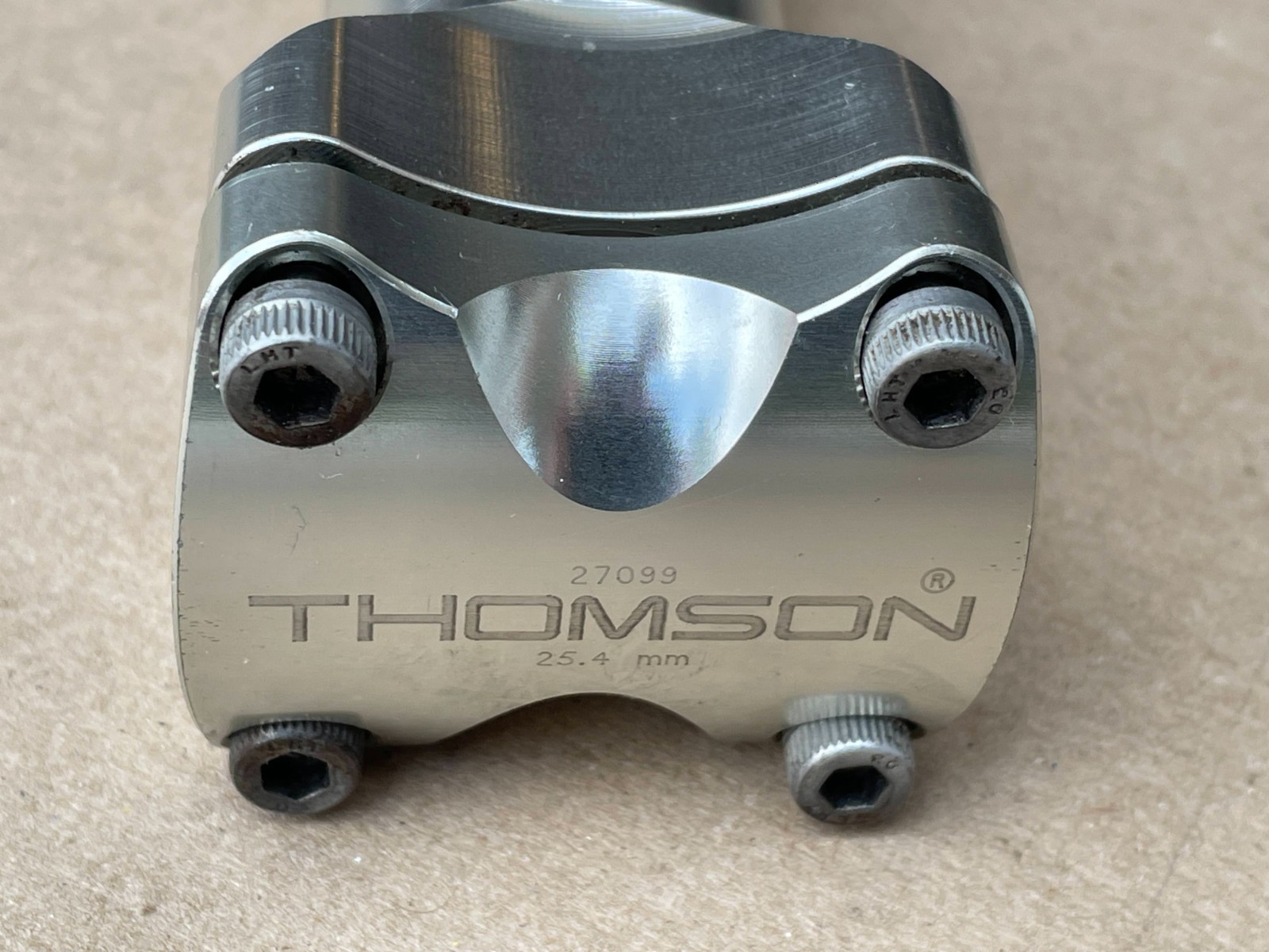 Thomson SM-E104 5 degree 130mm stem 25.4 clamp 1 1/8″ Threadless Silver