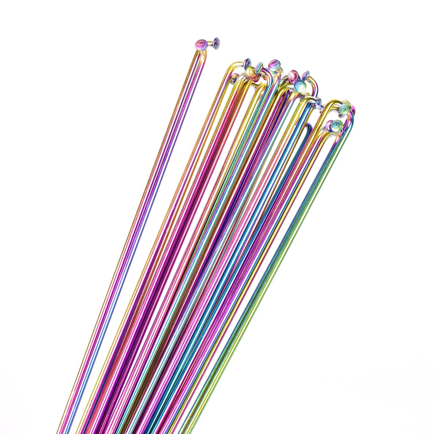 Ultralight 6g J-Bend Colorful Stainless Bicycle Bike Spokes with Brass nipples