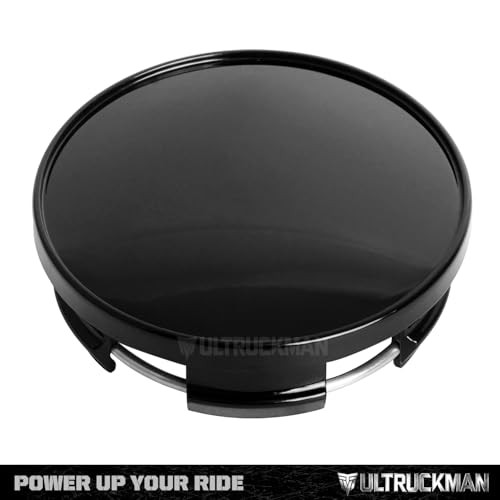 2.5Inch 63MM Wheel Center Caps for Dodge Outer 63MM , Inner 56MM Gloss Black