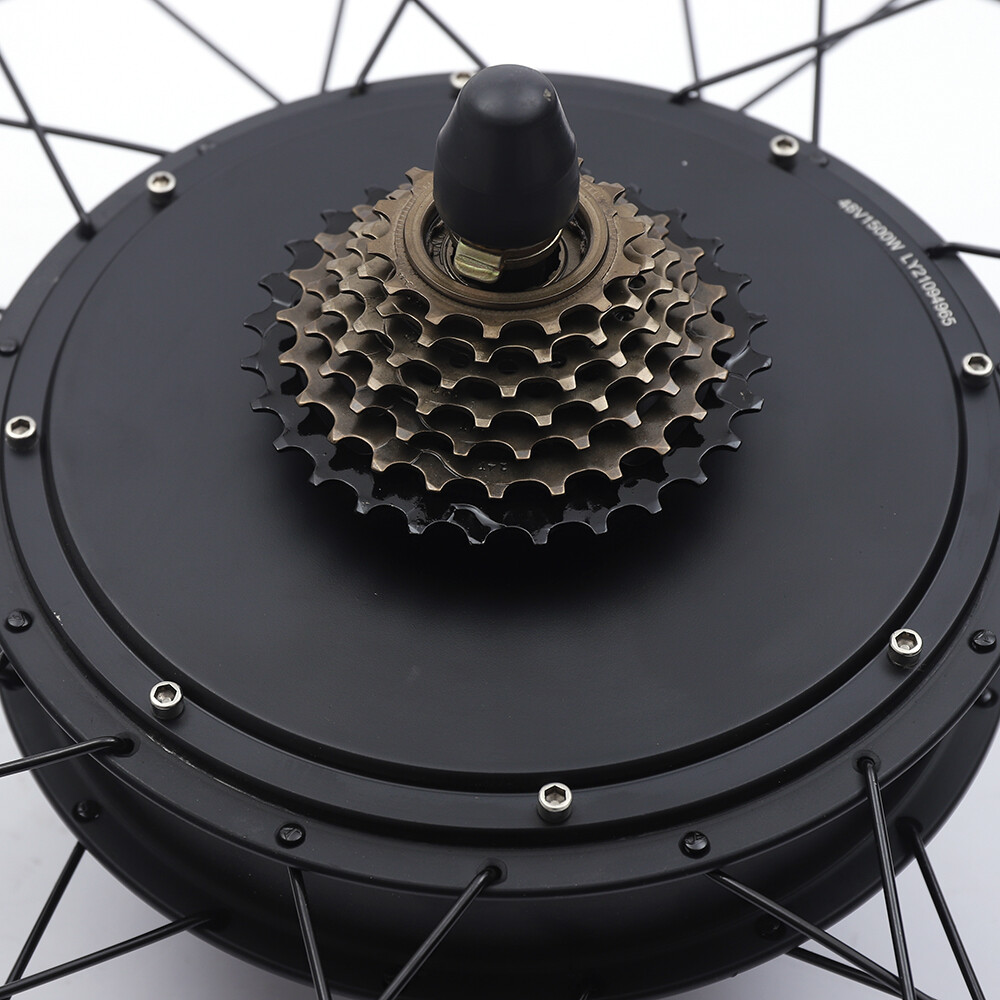 48V 1500W 26 inch LCD Fat Snow Tire Electric Bicycle E-Bike Rear Wheel Hub Motor
