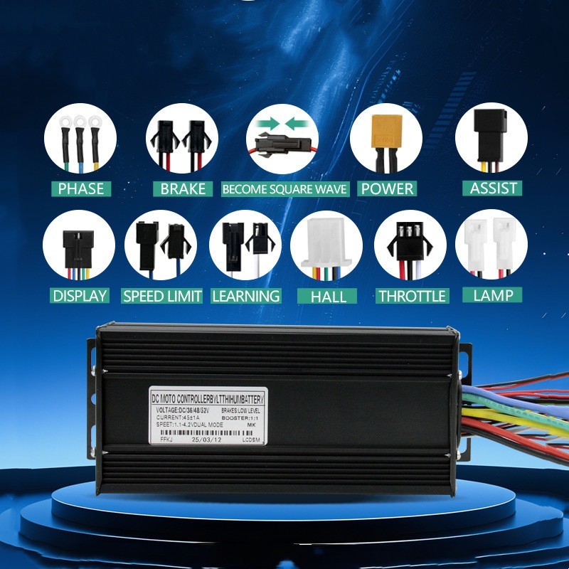 Three model Controller E-bike&E-trikes 45A 48V/52V/60V/72V 1000-2000W Sine-wave.