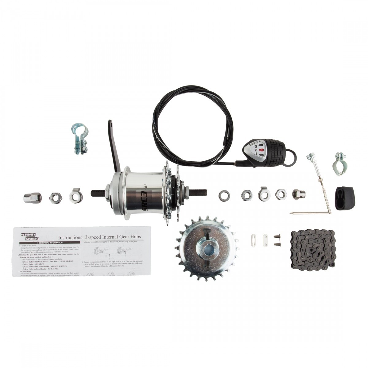 Sun Bicycles Internal 3-Speed Coaster Conversions Kit