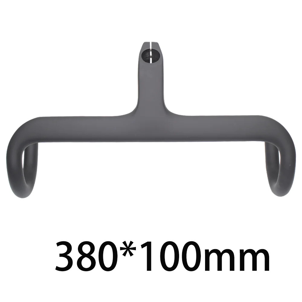-17° Carbon Road Bike Integrated Drop Bar Supports Internal Cable Routing