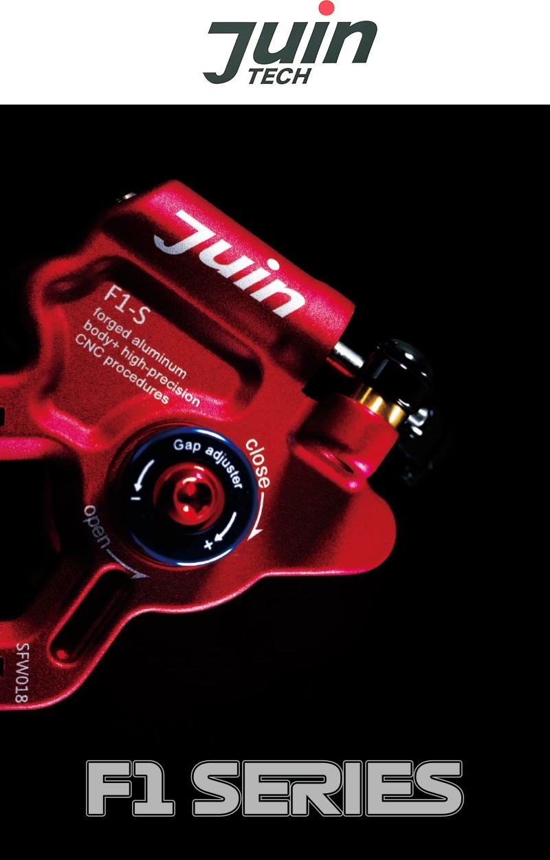 Juin Tech F1S 2piston Quick Gap Adjust Cable hybrid hydraulic brake flat mount