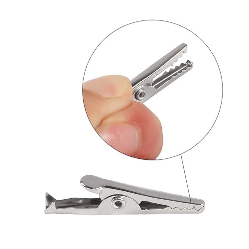 50Pcs 45mm Metal Alligator Clips 1.77 in Test Crocodile Clips Clamps Cable