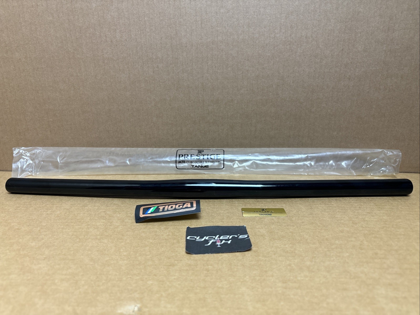 NOS Tange Prestige Tioga Japan 25.4mm CrMo Double Butted Mtb Flat Bar Handlebar