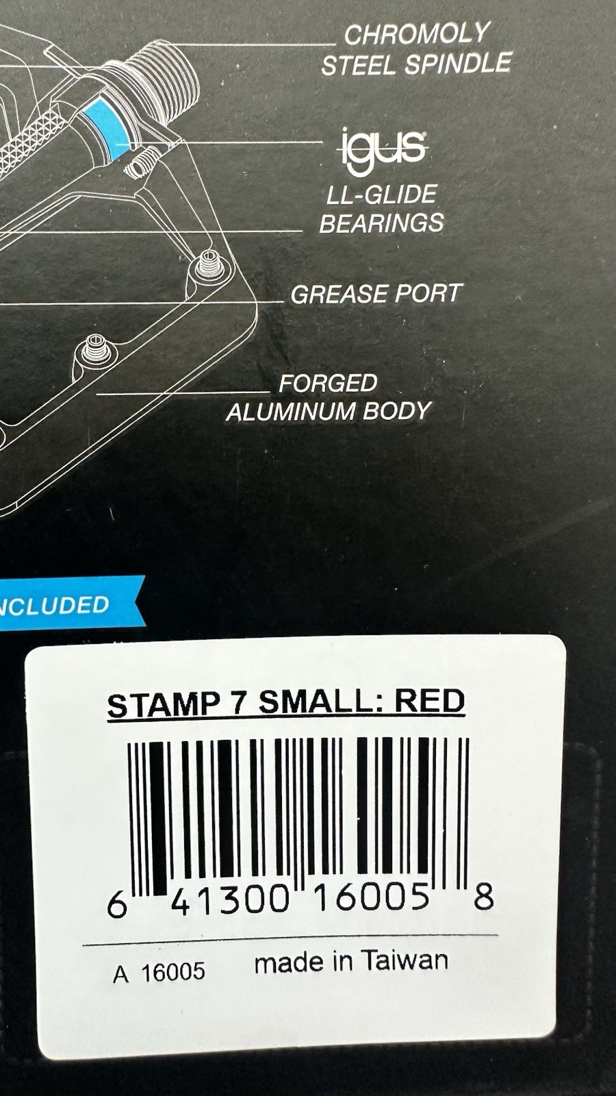 Crank Brothers Stamp 7 Pedals Red Small Aluminium MTB Flat Platform 9/16 New