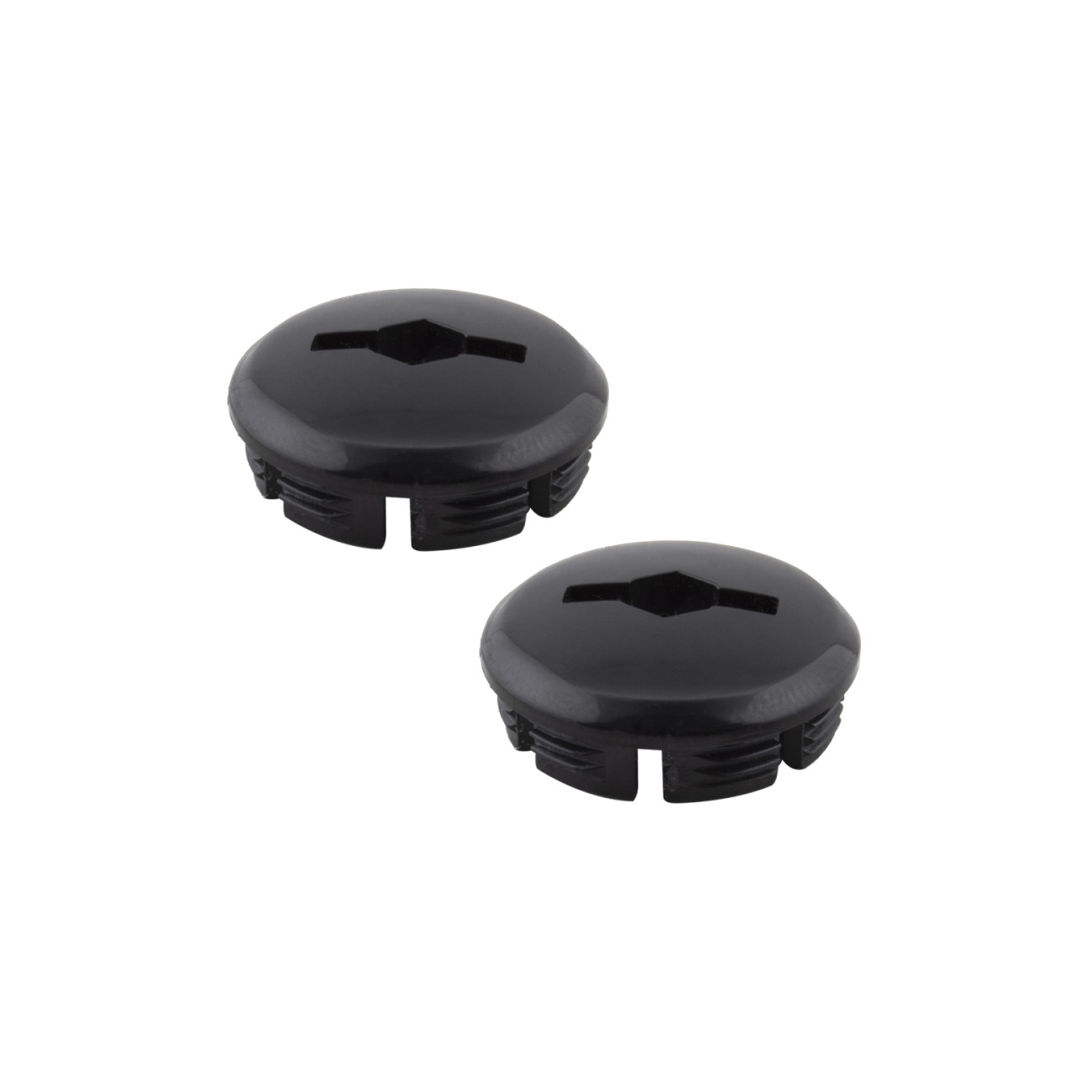 Sunlite Black Plastic Crank Dust Caps Durable OEM-Quality Bike Crankset
