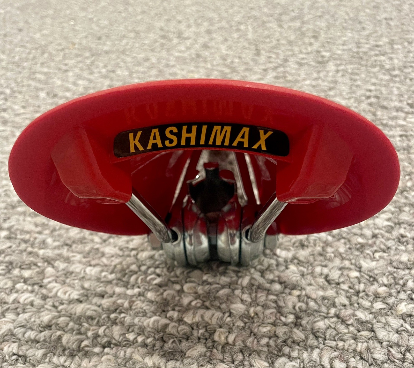 Kashimax Aero AMX-C Saddle Non-Padded Standard Rails Nylon Red NOS NEW