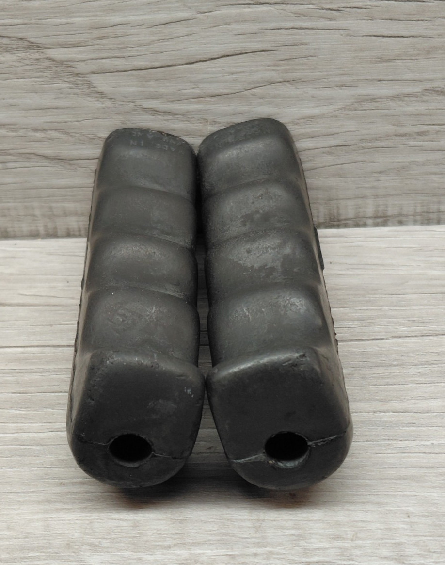 Vintage DARE Handlebar Grips Pair Ribbed Finger Groove Black MTB England – RARE