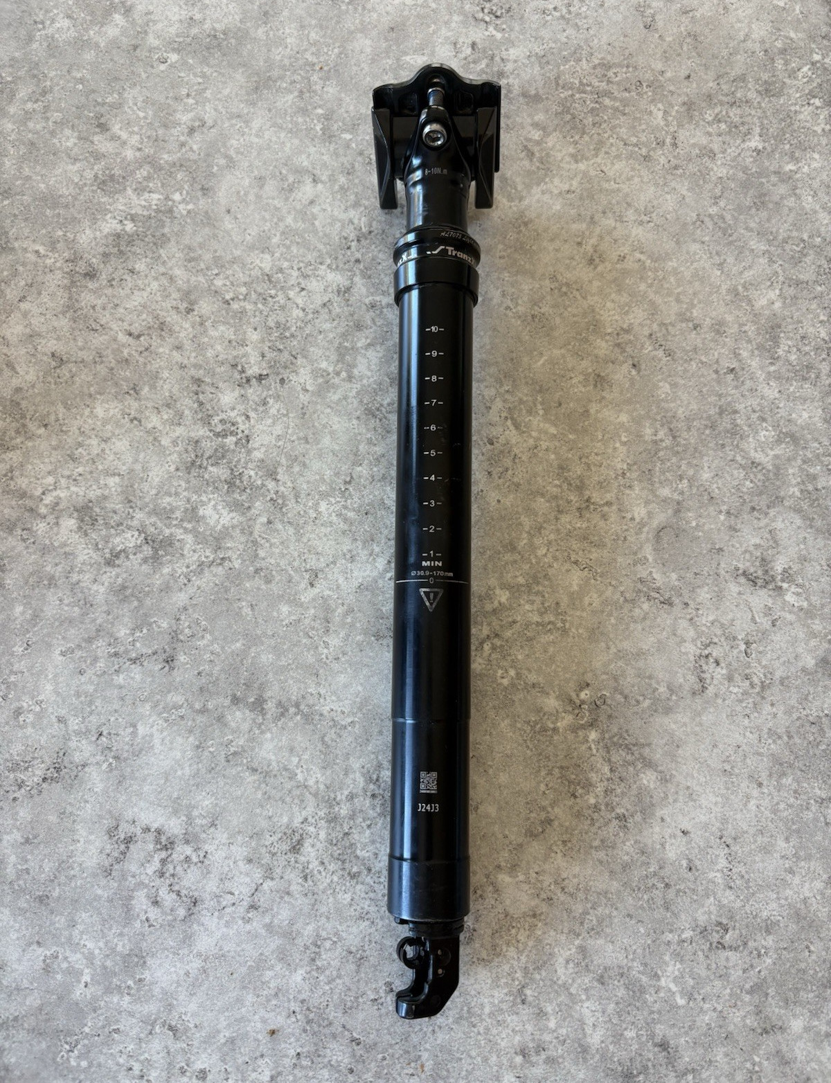 TranzX AL7075 30.9mm 170mm Aluminum Dropper Post Black w/ Lever